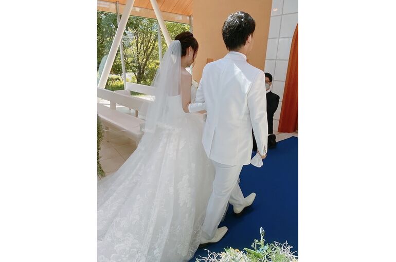 新郎新婦様の後ろ姿
