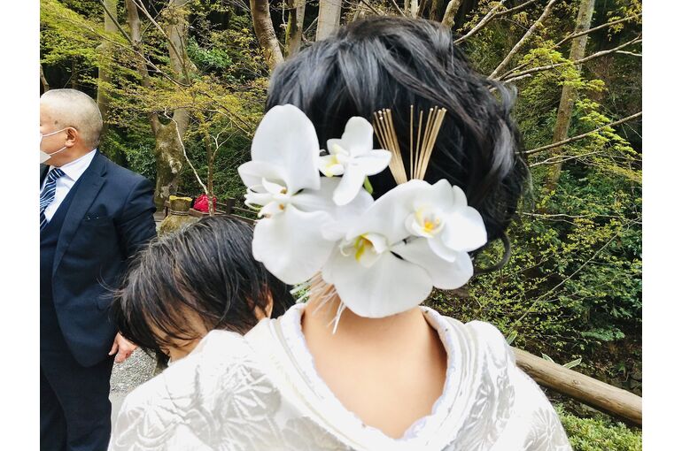 和装挙式のヘアスタイル